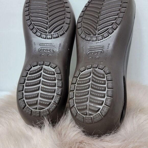 Crocs Women's Kadee Women's Brown Ballet Shoes Size 11 - Picture 6 of 9